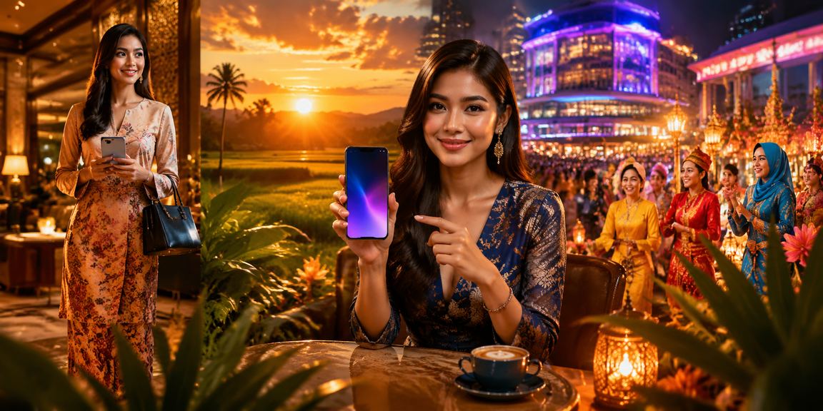 Proses deposit mudah alih bertemakan Kedah Malaysia dalam gaya tempatan